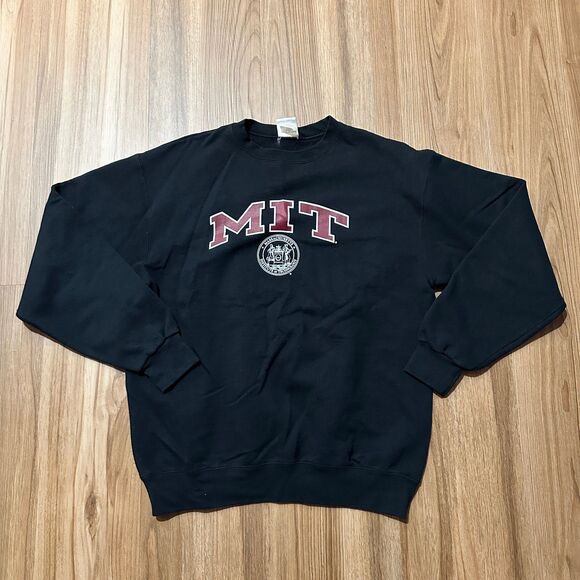 Champion Black Sweatshirt MIT Massachusetts Institute of Technology Size L - Picture 1 of 6